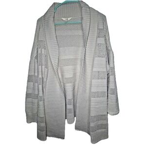 NWOT Terra‎ and Sky women plus size white knit cardigan sweater sz 3x (26/28)